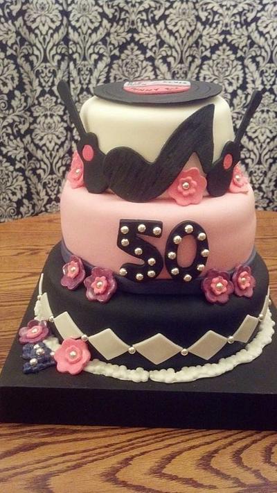 Happy 50th - Cake by Sherry's Sweet Shop