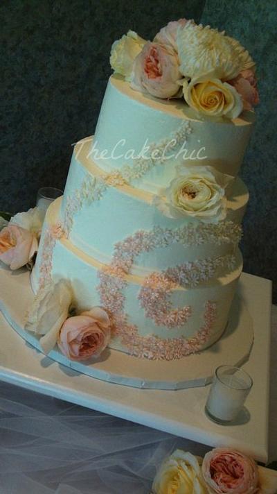 Romantic Blush Wedding - Cake by Misty