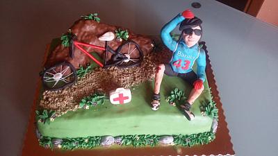 Un ciclista sfortunato - Cake by Mara
