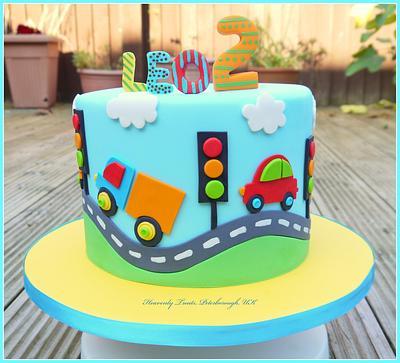 Cars and Trucks - Cake by Heavenly Treats by Lulu