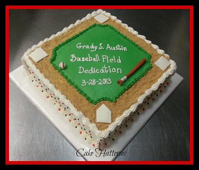 A Baseball Dedication - Cake by Donna Tokazowski- Cake Hatteras, Martinsburg WV
