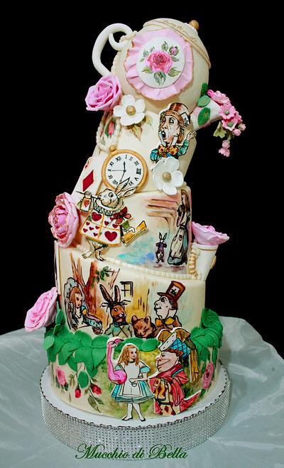 Alice in Wonderland-themed Wedding - Cake by Mucchio di Bella