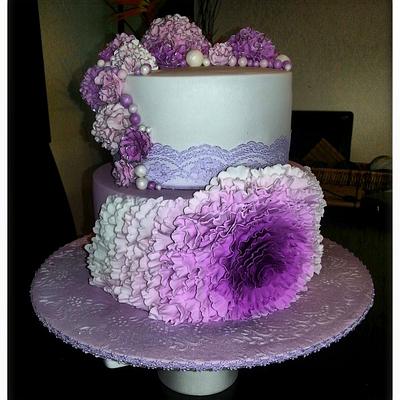 'Violet' - Cake by Katrina's Cupn Cakes