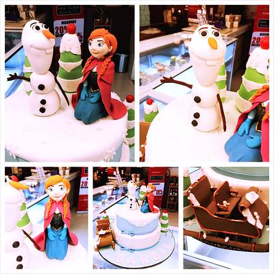 Olaf & Anna - Cake by three lights cakes
