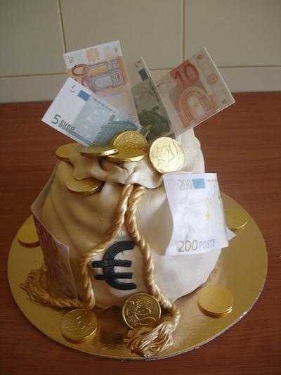 Money bag cake - Cake by Vera Santos