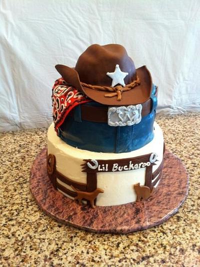 lil Buckaroo cowboy cake - Cake by cindy Zimmerman