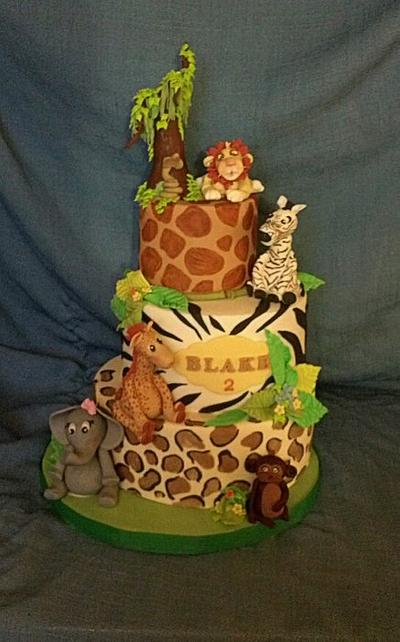 Jungle themed First Birthday - Cake by Naomi