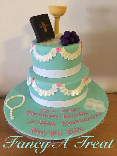 1st Holy Communion for Alexandra - Cake by Fancy A Treat