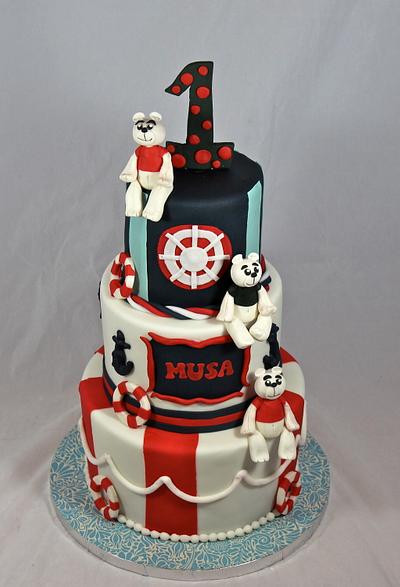nautical theme birthday cake - Cake by soods
