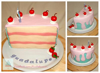 Half Birhtday Cake - Cake by CakeCakeCake