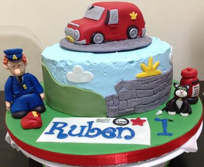 1st Birthday Postman Pat Cake - Cake by MariaStubbs