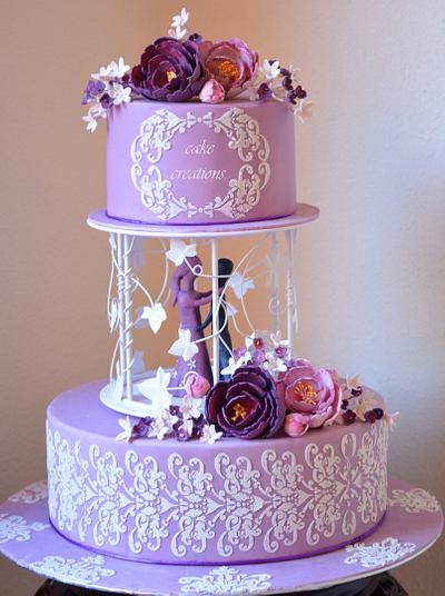 PURPLE BLISS- Wedding Cake. - Cake by cakecreations