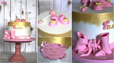 Gold and pink princess <3 - Cake by Sylwia