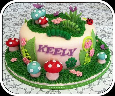 Ms Keely's Garden Cake  - Cake by couturecakesbyrose