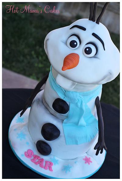 Olaf! - Cake by Hot Mama's Cakes