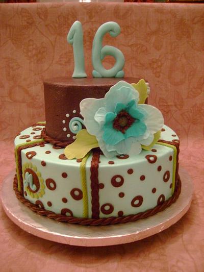 Freeform Flower Cake - Cake by Theresa
