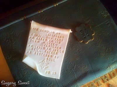 Antique Bible - Cake by Sugary Sweet