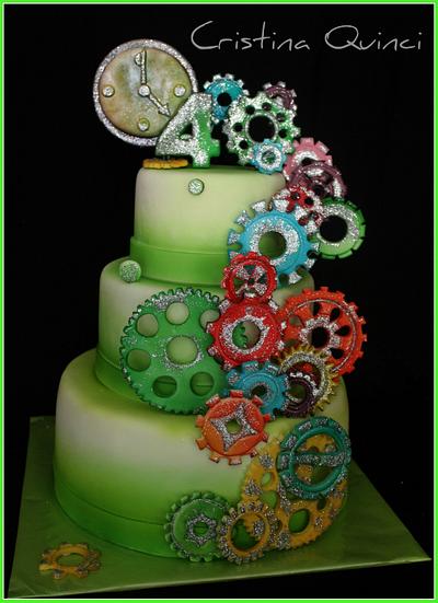 Gears of time Cake - Cake by Cristina Quinci