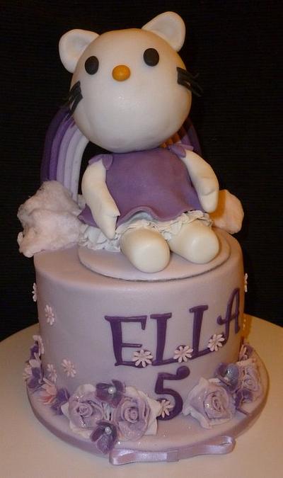 Hello Kitty (purple) - Cake by Essentially Cakes