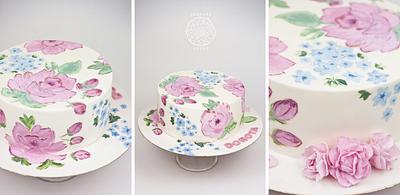 Flower cake - Cake by Magdalena_S