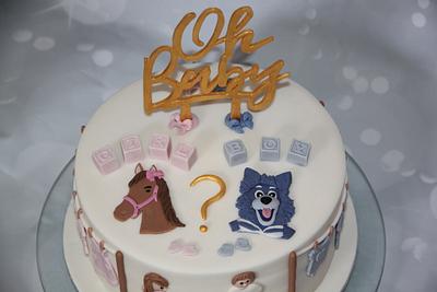 Gender Reveal - Cake by Cakes for Fun_by LaLuub