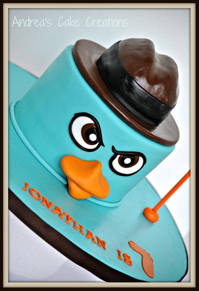Perry The Platypus! - Cake by Andrea'sCakeCreations