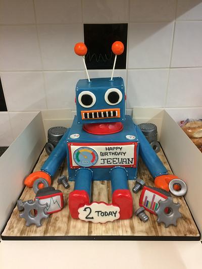 Robot cake - Cake by Joanne genders