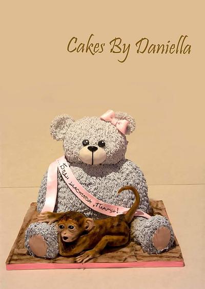 teddy bear and little monkey - Cake by daroof