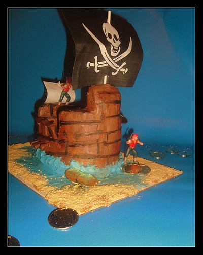 Pirate Ship - Cake by Delectable Dezzerts by Amina