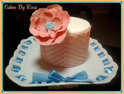 Chevron Stripes - Cake by Rosa