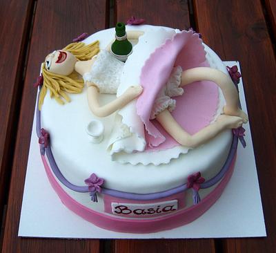 Boozy bride :) - Cake by Ania