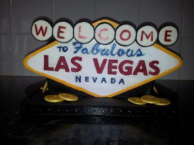 Las Vegas sign - Cake by Christie Storey 