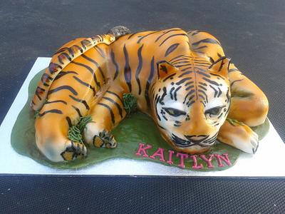 Tiger birthday cake - Cake by FANCY THAT CAKES