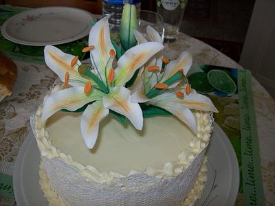 Cake with lilies. - Cake by Lyubov