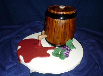 Wine barrel - Cake by Reposteria El Duende
