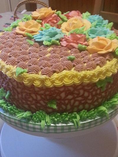 my first use of buttercream icing and decoration - Cake by cakcupcoobygerie