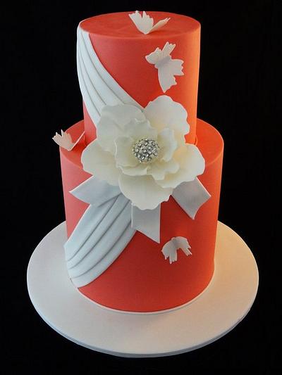 Springtime double barrel - Cake by Eleanor Heaphy