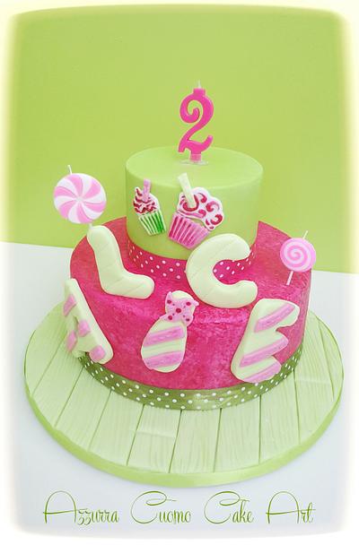 Summer birthday cake - Cake by Azzurra Cuomo Cake Art