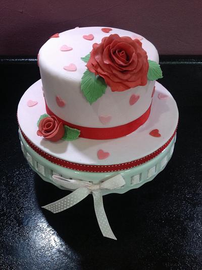 Valentines cake  - Cake by Andrias cakes scarborough
