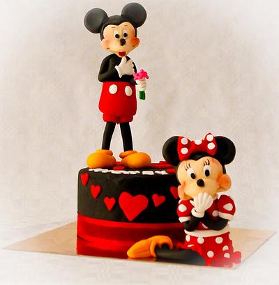 mickey and mini - Cake by Roberta