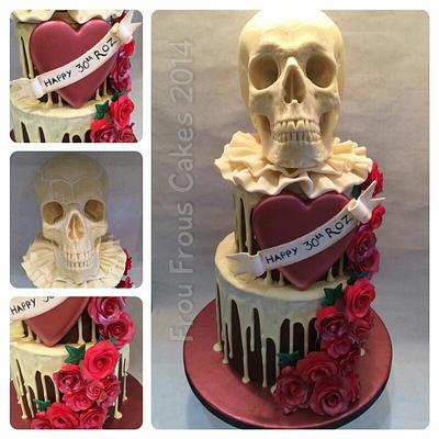 Frou Frous Cakes' take on the skull cake - Cake by Frou Frous Cakes