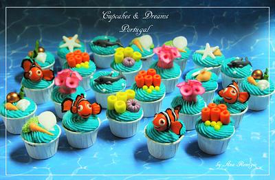 SEA WORLD MINI CUPCAKES - Cake by Ana Remígio - CUPCAKES & DREAMS Portugal