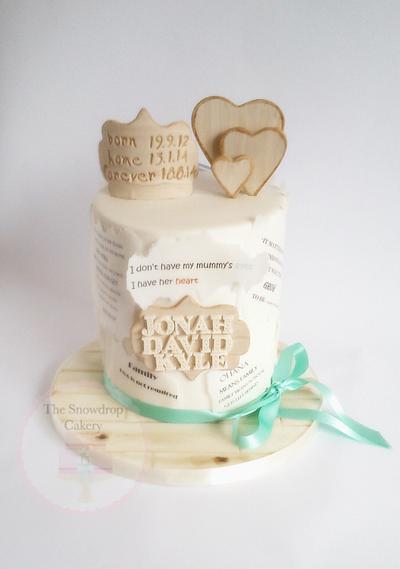 An Adoption Story - Cake by The Snowdrop Cakery