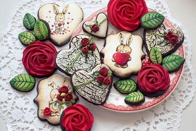 Valentine cookies - Cake by Vanilla & Me