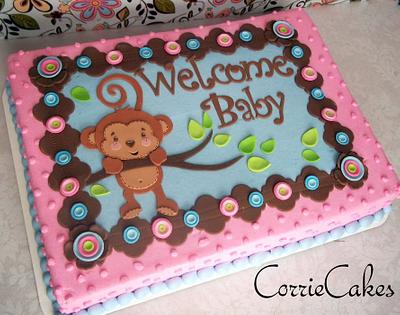 little monkey baby shower - Cake by Corrie