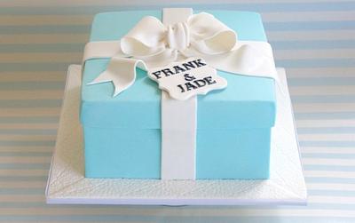 Tiffany & Co inspired cake. - Cake by L & A Sweet Creations
