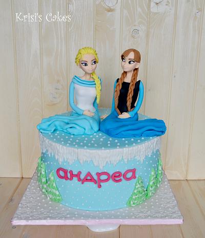 Cake Frozen, Elsa and Anna - Cake by KRISICAKES