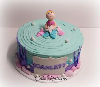 Mermaid Baby Shower - Cake by Donna Tokazowski- Cake Hatteras, Martinsburg WV
