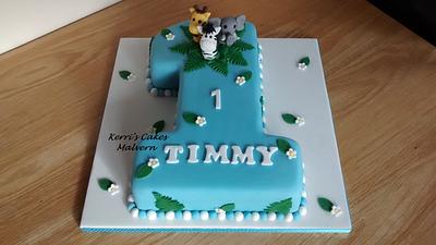 Jungle number 1 - Cake by Kerri's Cakes