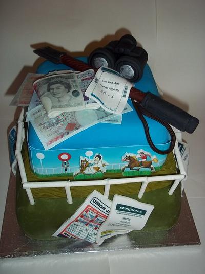 Jockey and trainer- Horse racing cake - Cake by femmebrulee